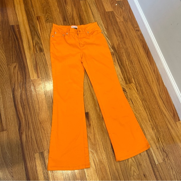 Paco Girls Orange Vintage Pants Size 12 - Picture 1 of 10